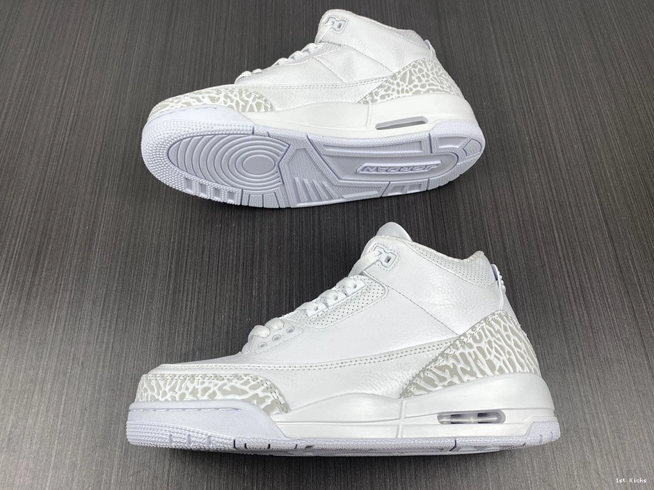 Air Jordan 'Triple  429487-111 3 Retro White' PS 0110